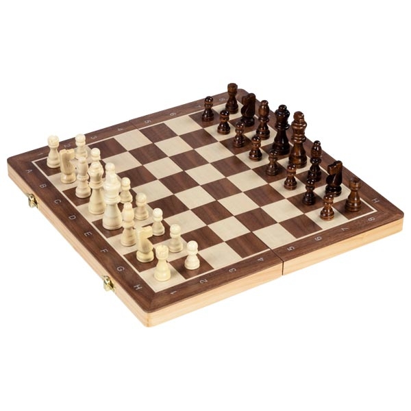 Schach Dame Spiel 2in1, magnetisch Schachspiel aus holz Damespiel klappbar