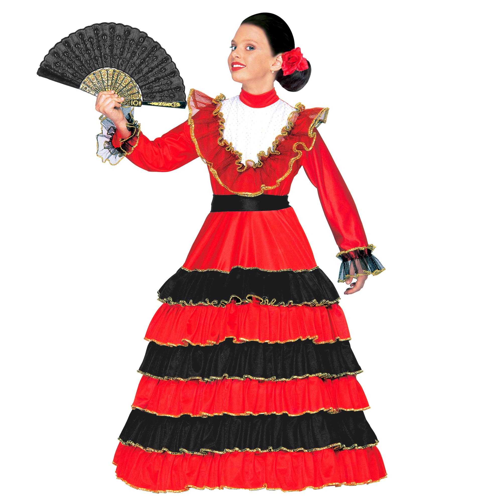 SENORITA Kleid Tänzerin Mädchenkostüm Kinder Fasching Kinderkostüm 