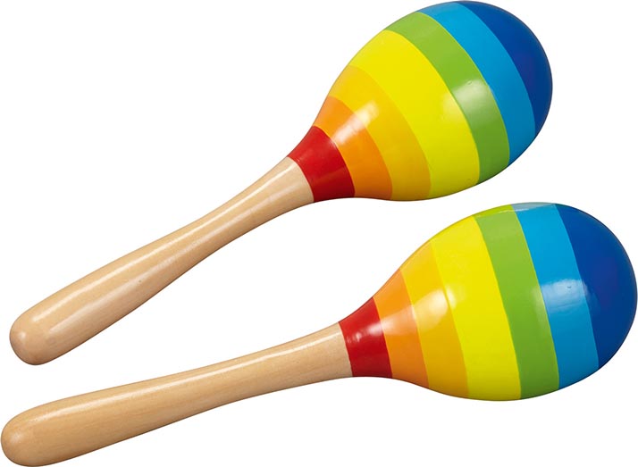 Maracas bunt Rasseln Shker Rhytmusset Percussion Spielzeug Musik