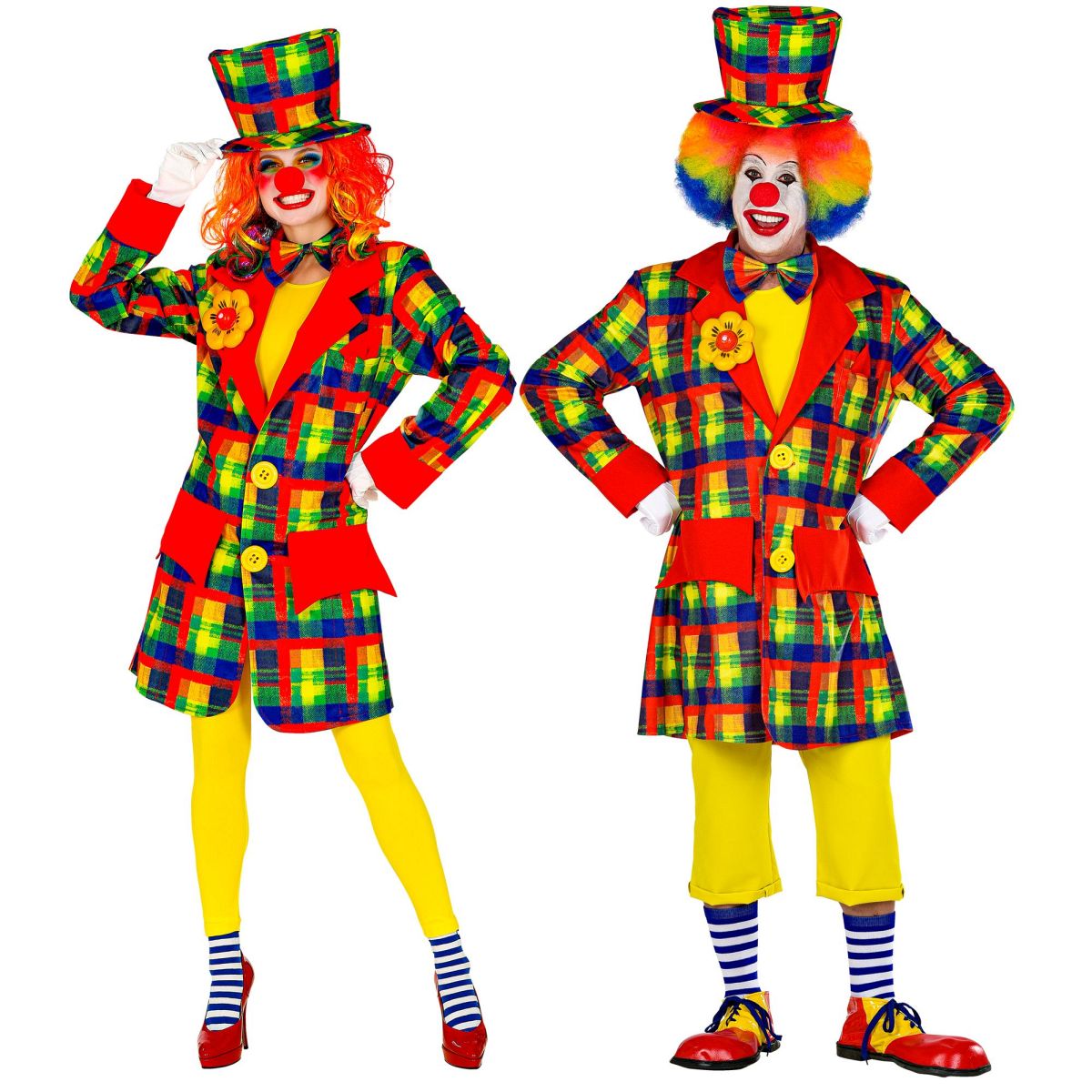 Clown Mantel, Clownkostüm, Karneval Zirkusclown, Halloween Clown, Clown Faschingskostüm Gr. S