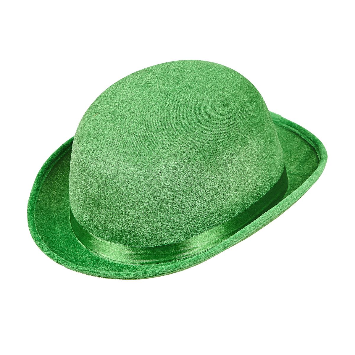 Bowler St. Patrick's Day, grün Samt Mütze Hut Melone
