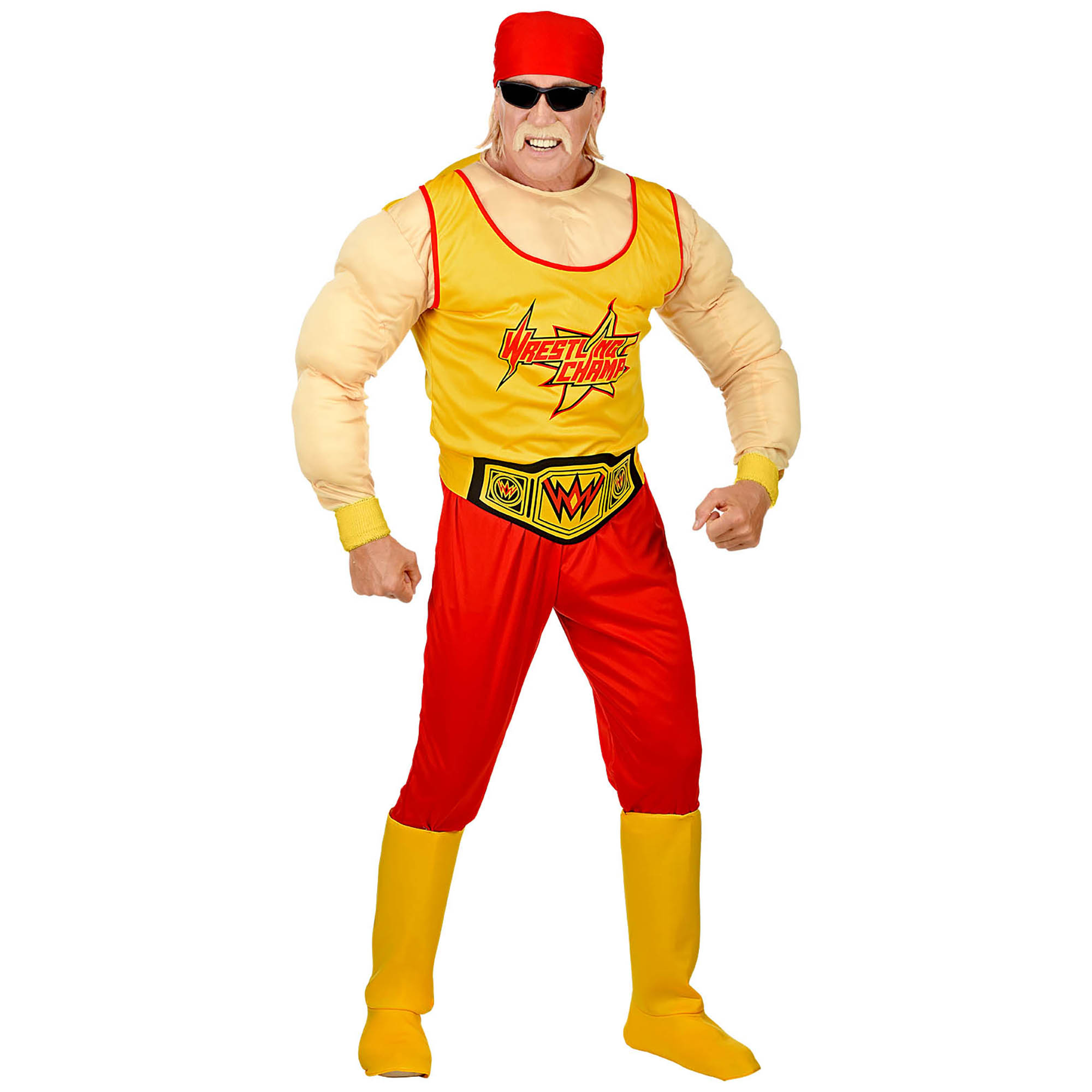 Wrestling kostüm Hulk  Muskelshirt Wrestlerkostüm Herrenkostüm Kostüm 