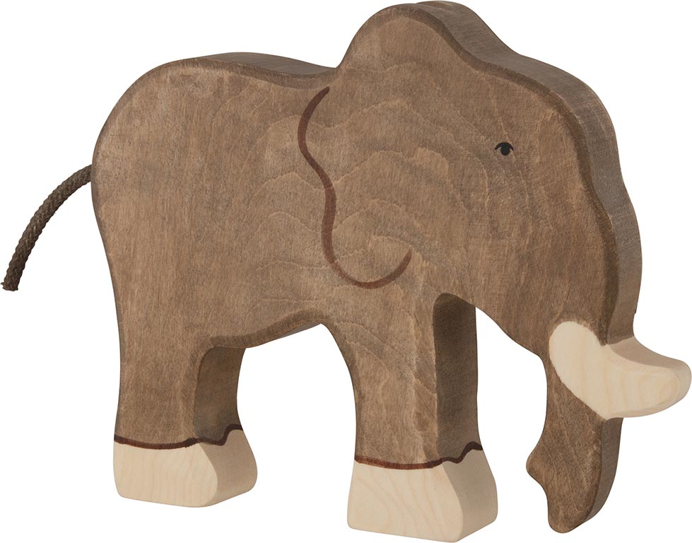 Holztiger Elefant 80147 Holztier Holzfigur Holz Figur