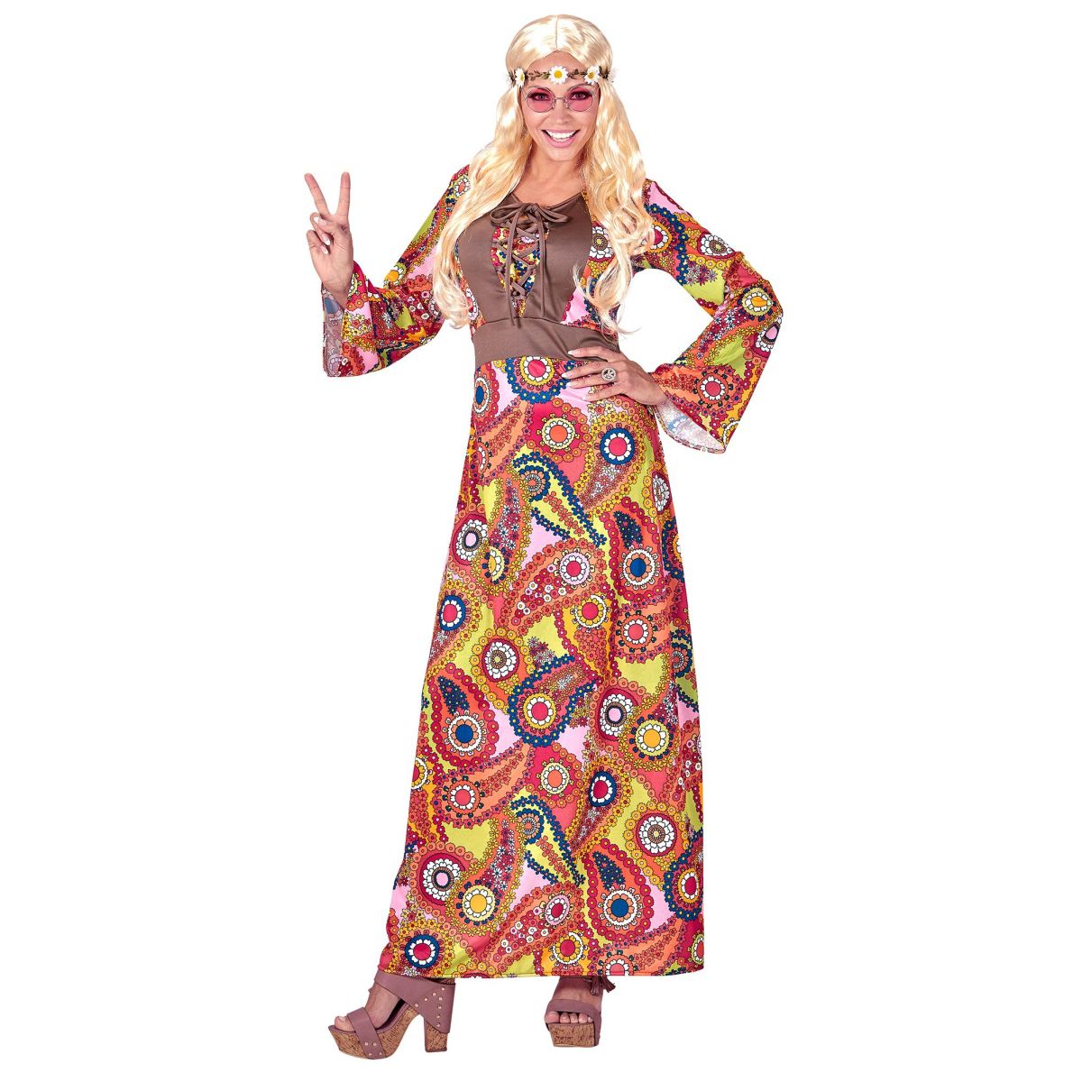 Hippie Kostüm Damenkleid damenkostüm 80er Jahre Hippie 