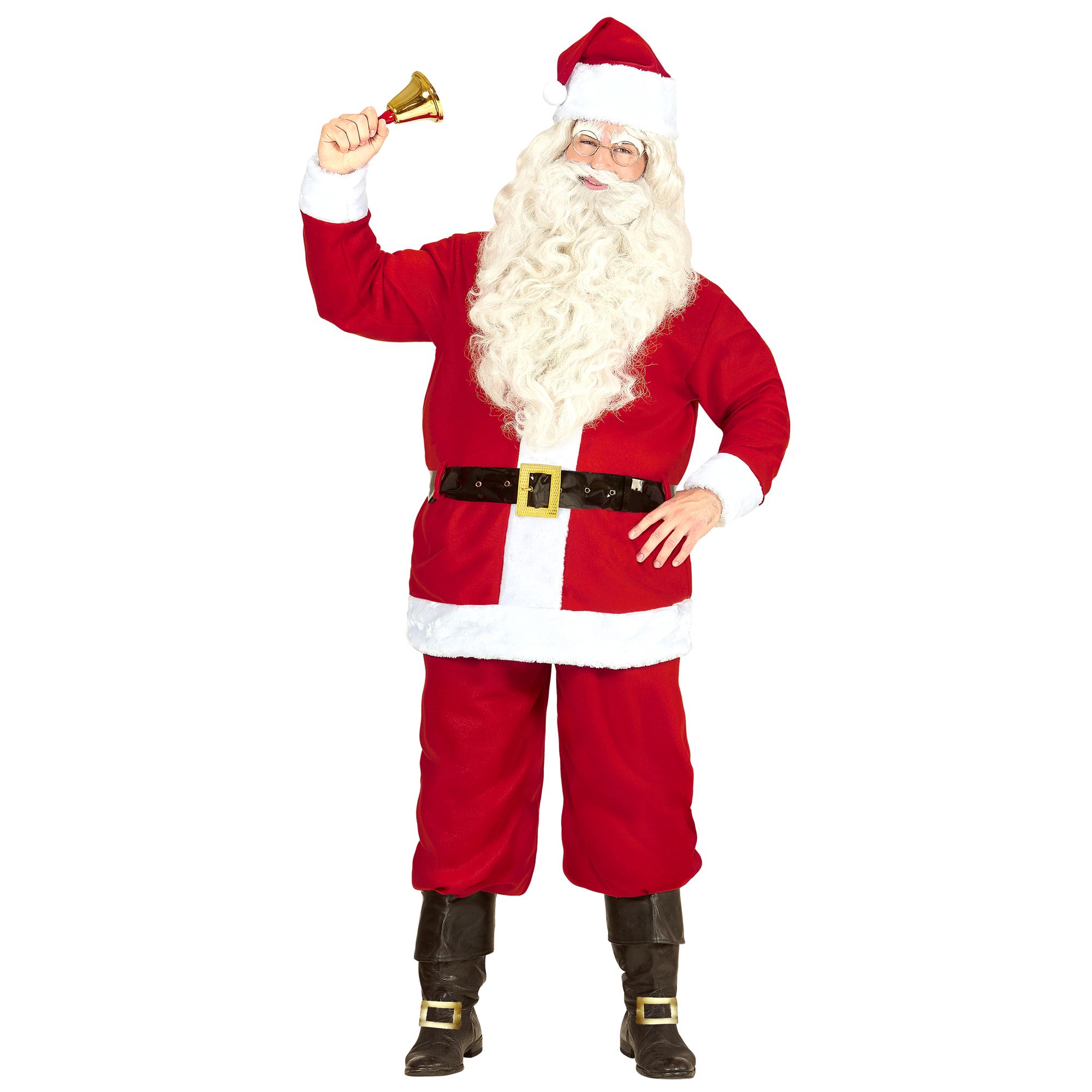 Weihnachtsmann Kostüm, Jacke, Hose, Gürtel, Hut, Nikolaus, Weihnachten