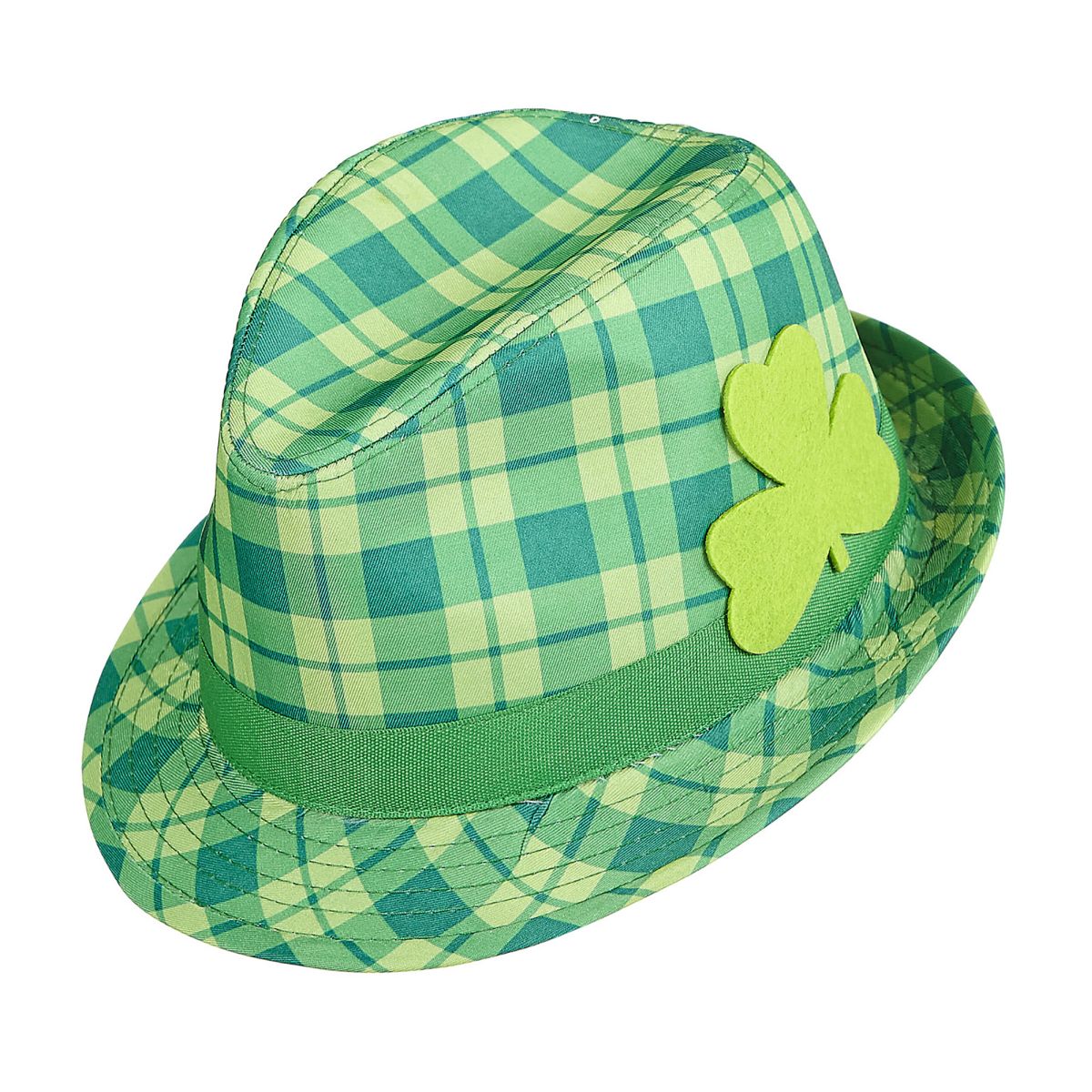 Fedora Hut St. Patrick´s Day mit irischem Kleeblatt Irland Hut Kopfschmuck