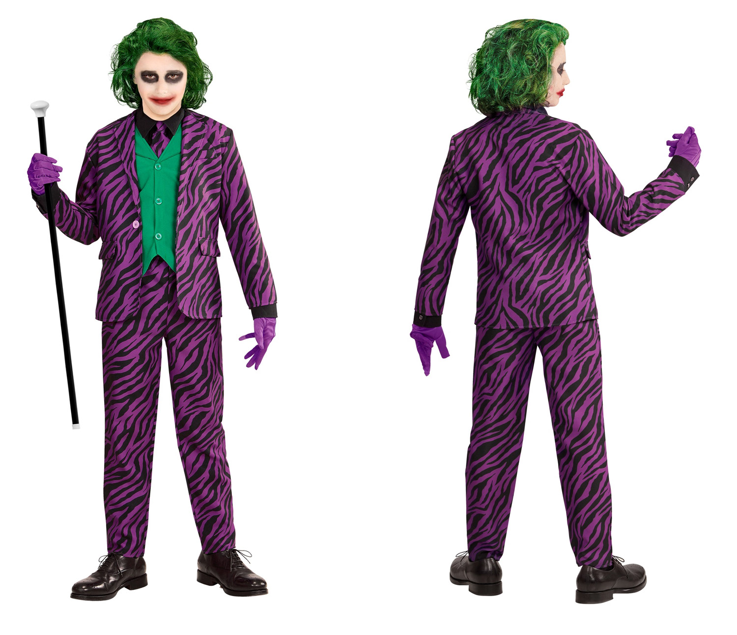 Evil Joker Kostüm für Kinder Halloweenkostüm Faschingskostüm