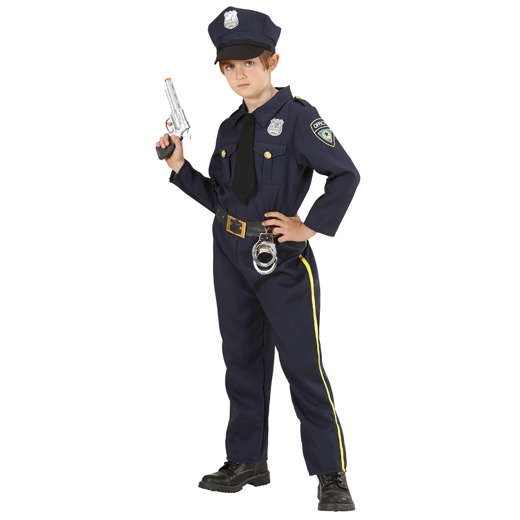 Polizeikostüm Jungs Kostüm Cop Faschingskostüm Polizei für Kinder 