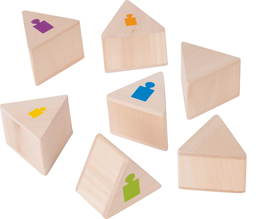 Memospiel Gewichte Memory bunt bemalt für Anfänger aus Holz 12 Teile