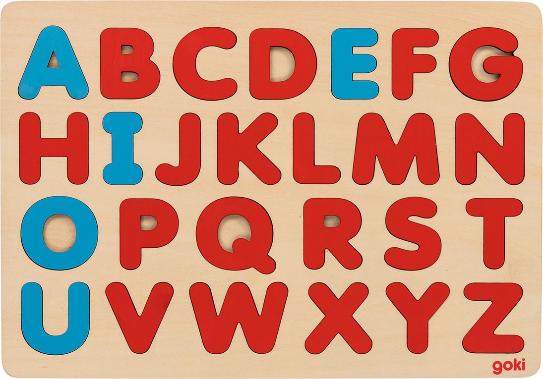Alphabetpuzzle nach Art Montessori