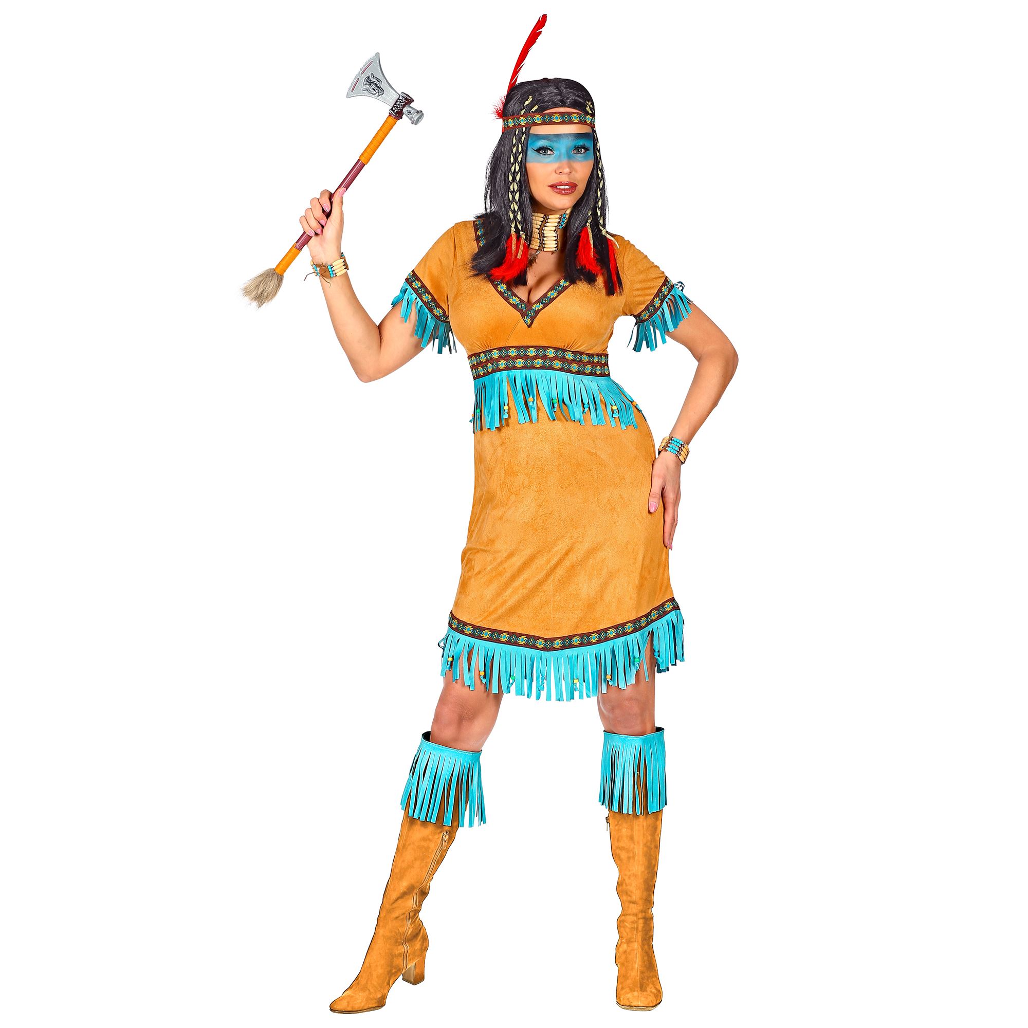 Indianerin Kostüm Damenkostüm Fasching Wilder Westen