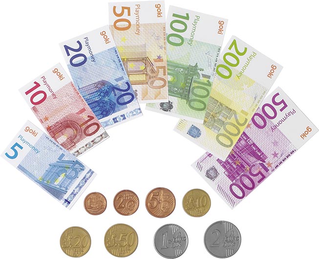 Spielgeld für Kaufmannsladen Kaufladen Euro 116 tlg