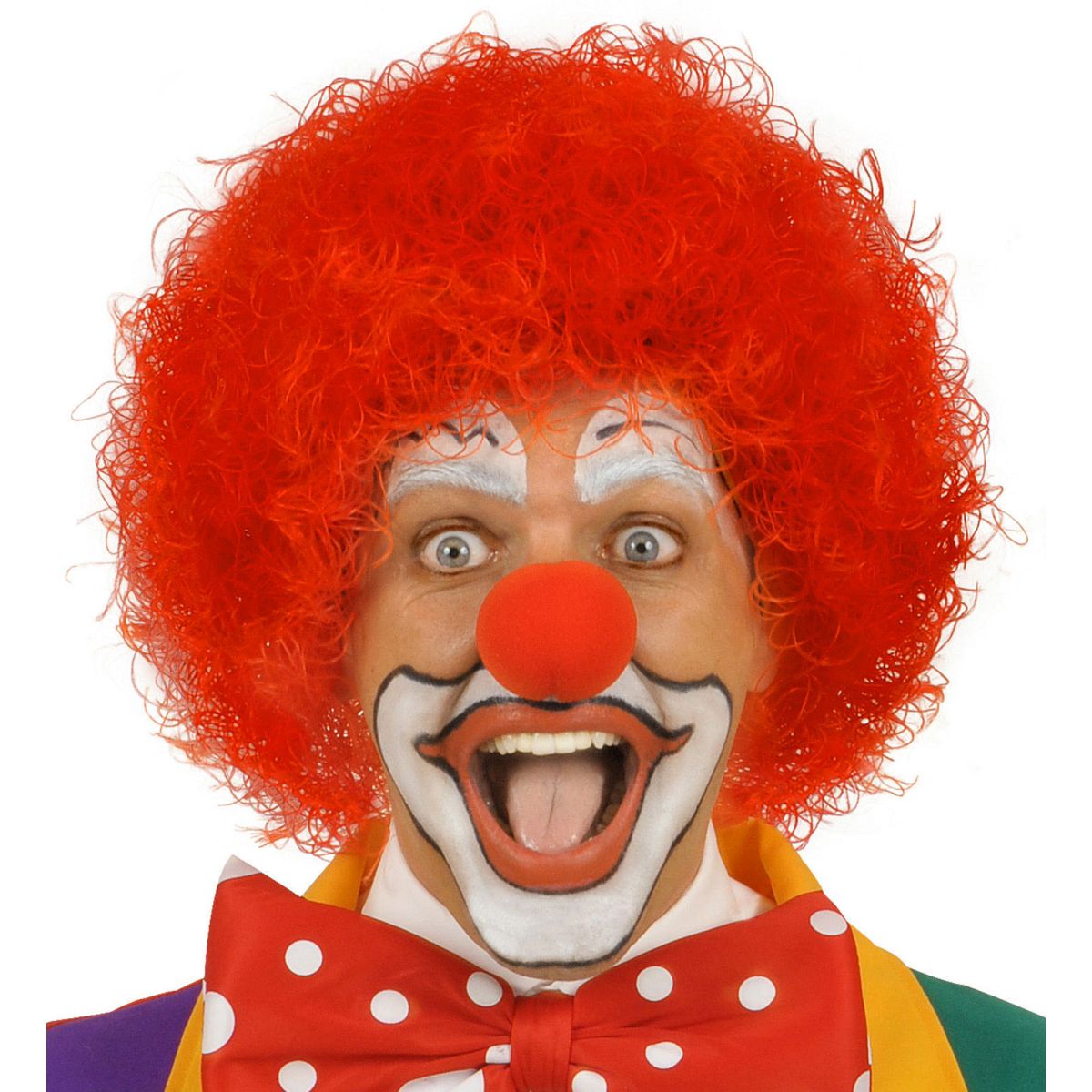 Verrückte Clown Perücke Rot Clownsperücke Clownperücke