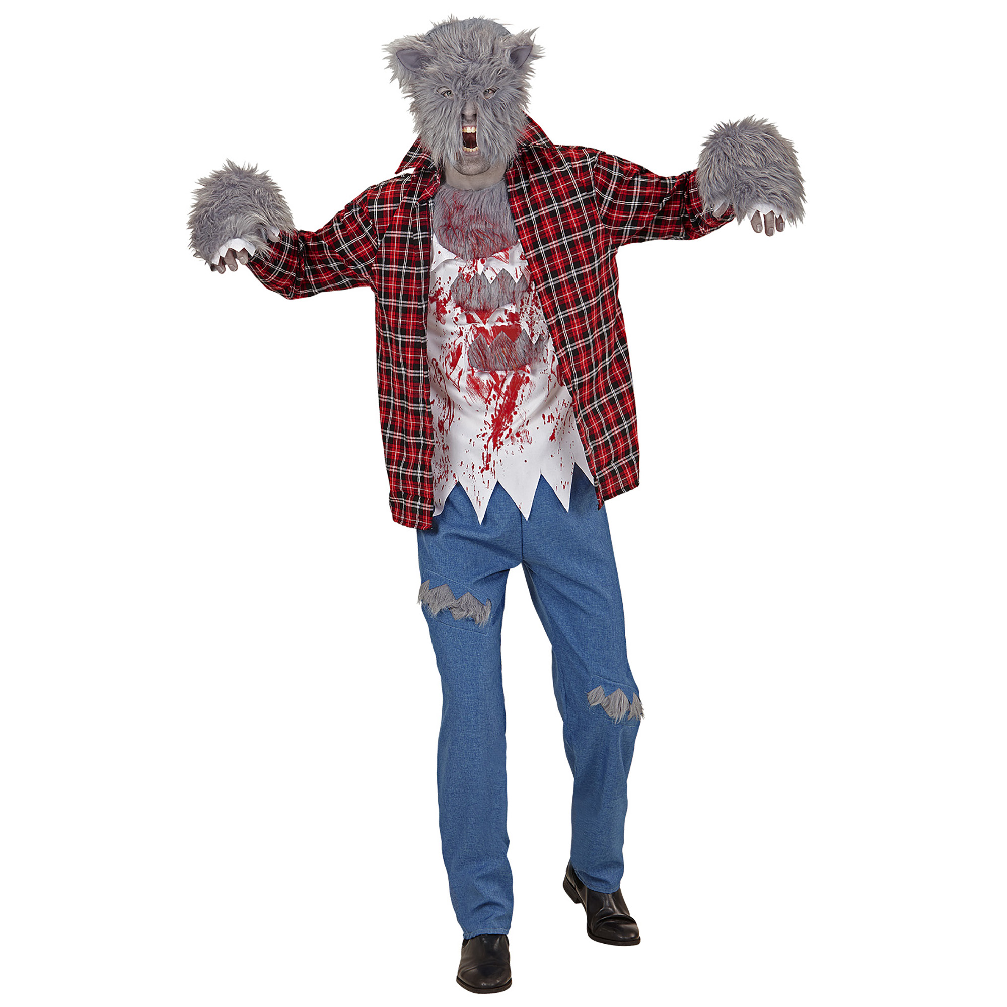 Werwolf Kostüm für Erwachsene Wolfkostüm Wolf, Halloween