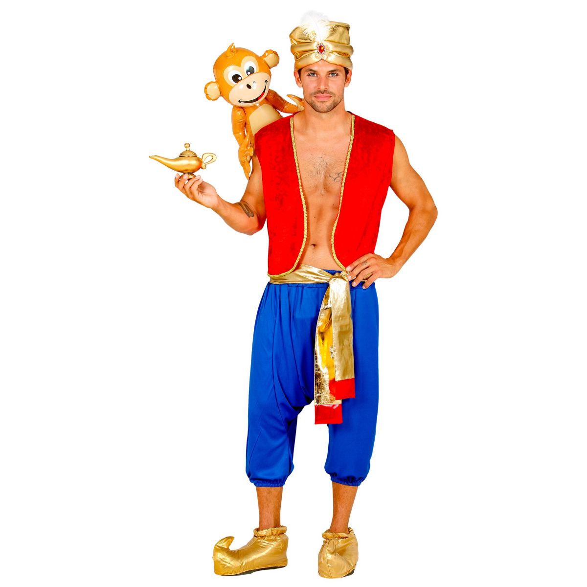 Aladdin, König der Diebe, Weste, Hose, Schärpe, Turban 