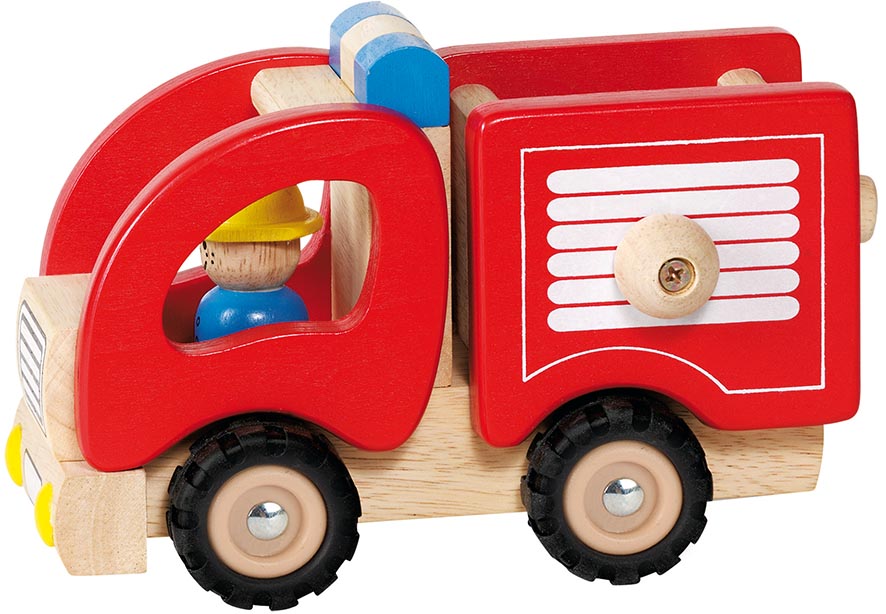 Feuerwehr Löschfahrzeug Holzfahrzeug Holzspielzeug Auto Kinder Spielzeug