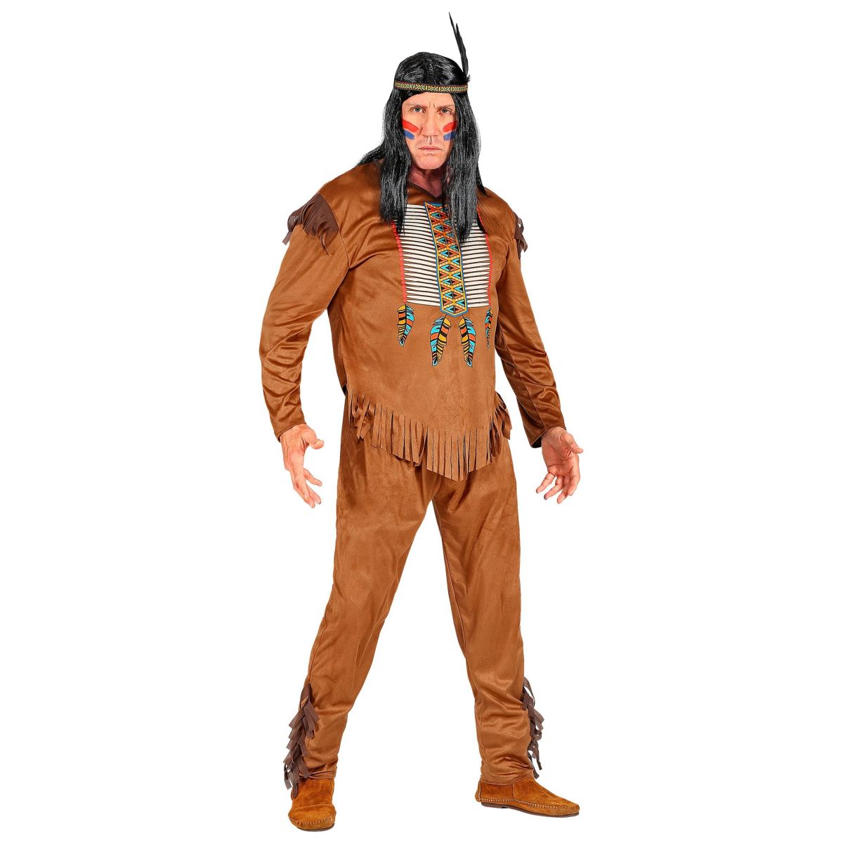 INDIANER Kostüm Herren Jacke, Hose, Stirnband