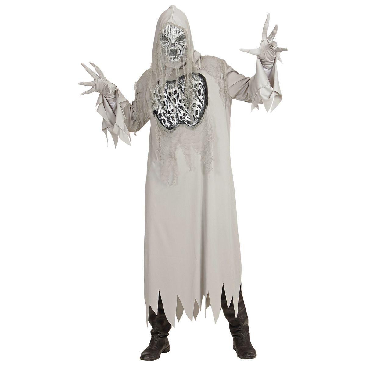 Heulender Geist, Geisterkostüm Geistkostüm Robe mit Kapuze, Handschuhe, Maske 