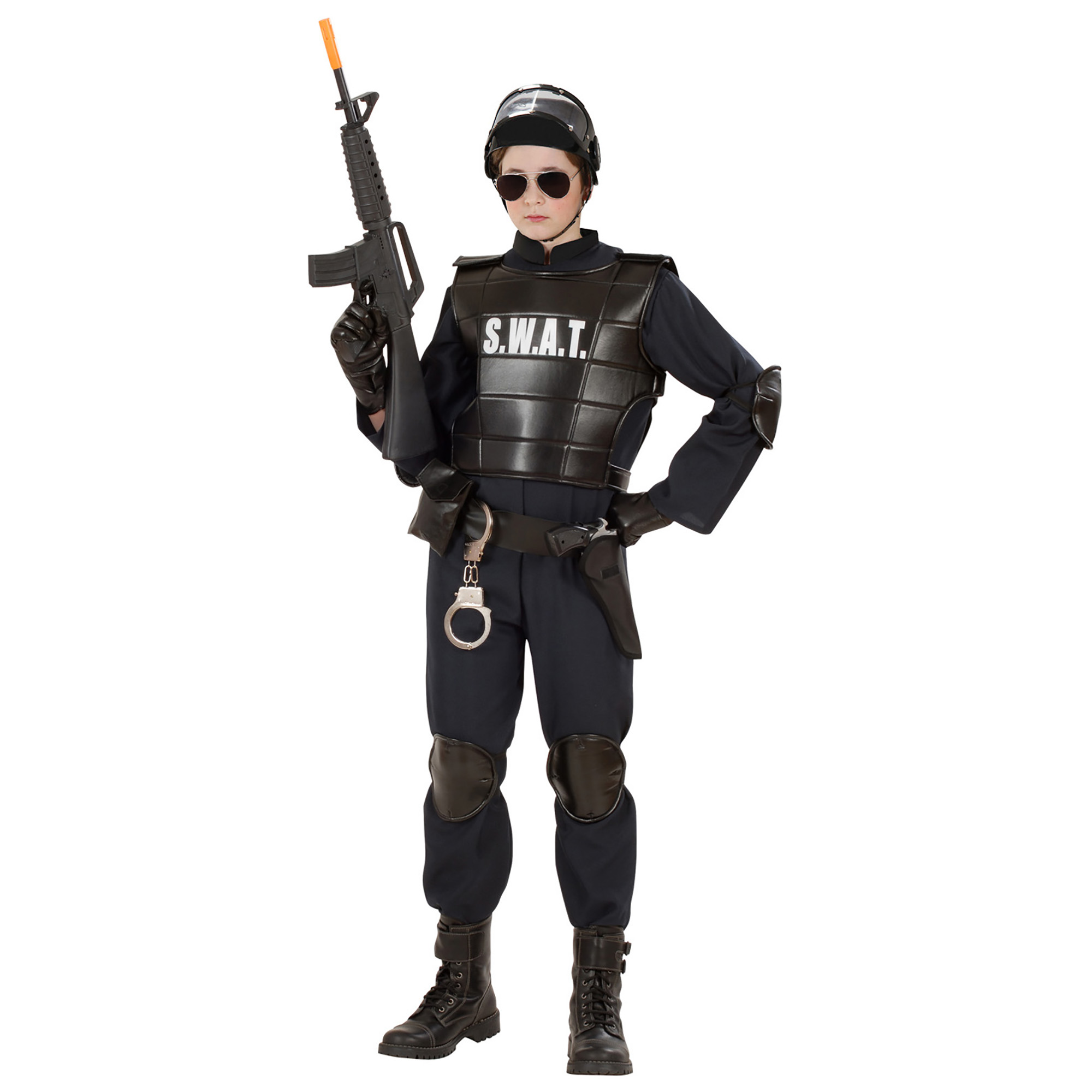 Agent S.W.A.T Kostüm Kinder Kinderkostüm Tasche Polizeikostüm Swat 