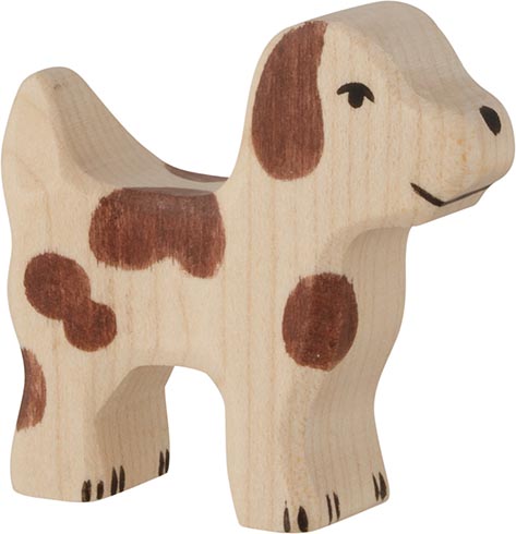 Holztiger Hofhund klein 80059 Holztier Holzfigur Holz Figur