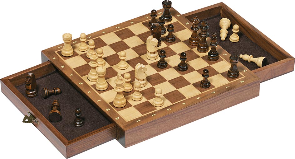 Magnetisches Schachspiel aus Holz Schach 32 Figuren