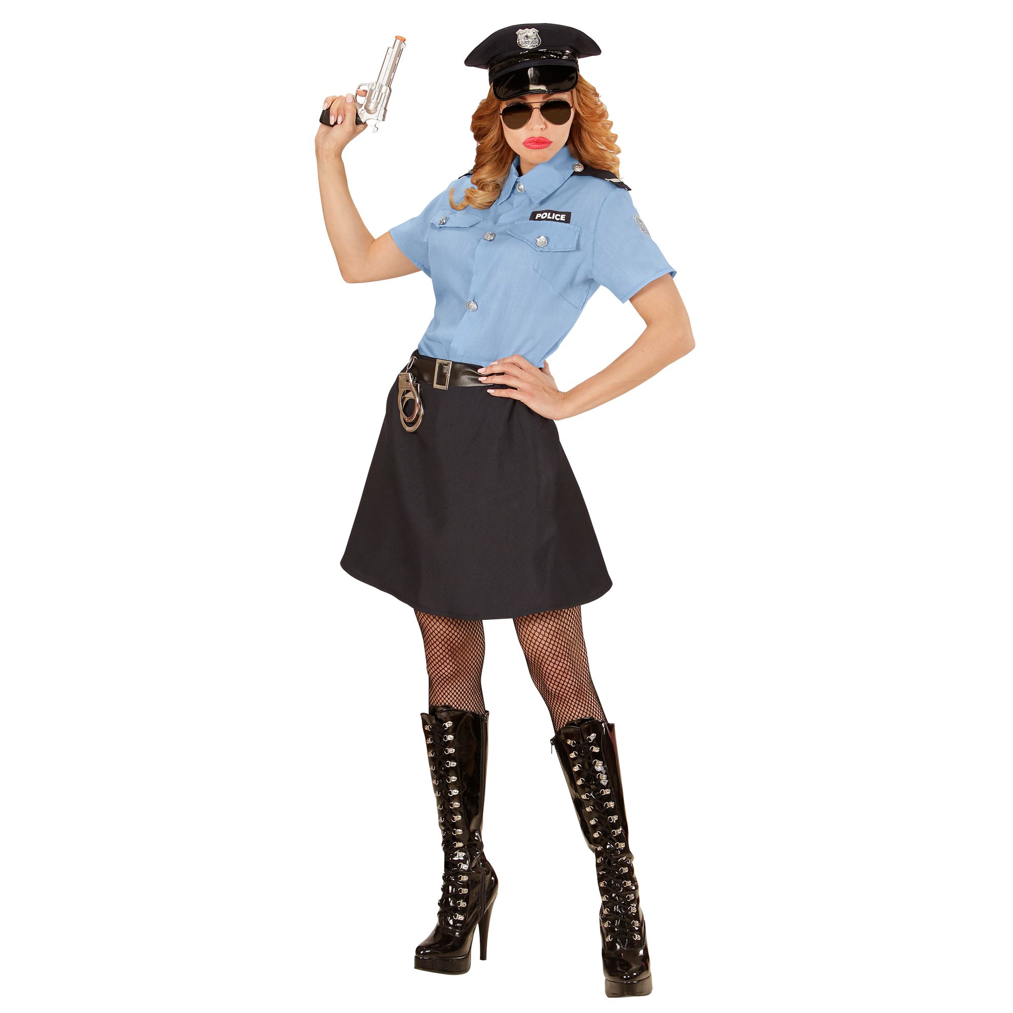 Polizistin Streifenpolizistin Fasching Damenkostüm Polizei Polizeikostüm