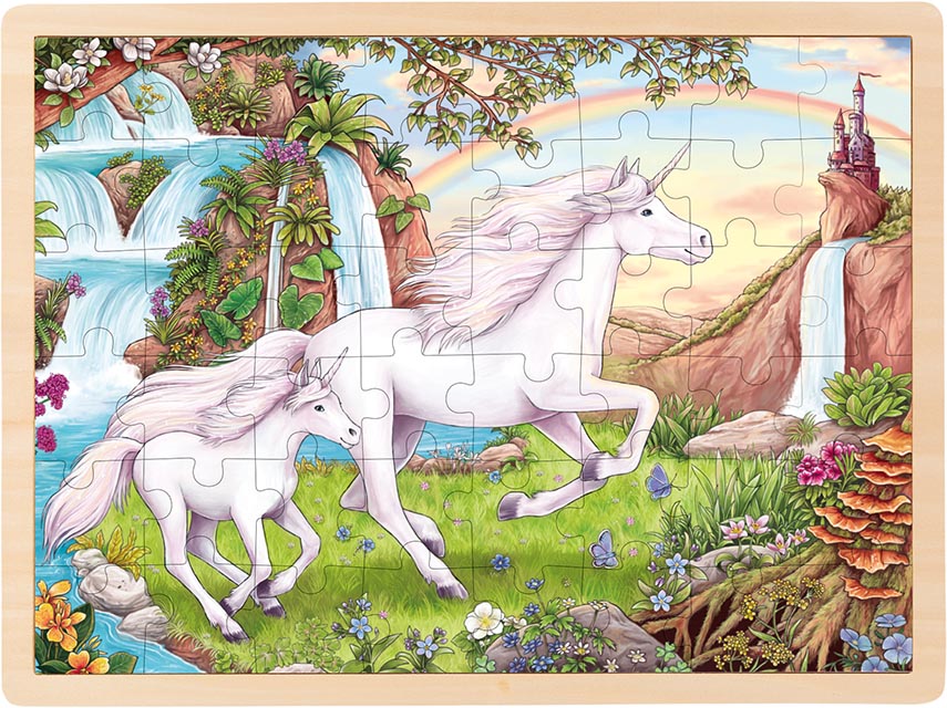 Einlegepuzzle Einhorn