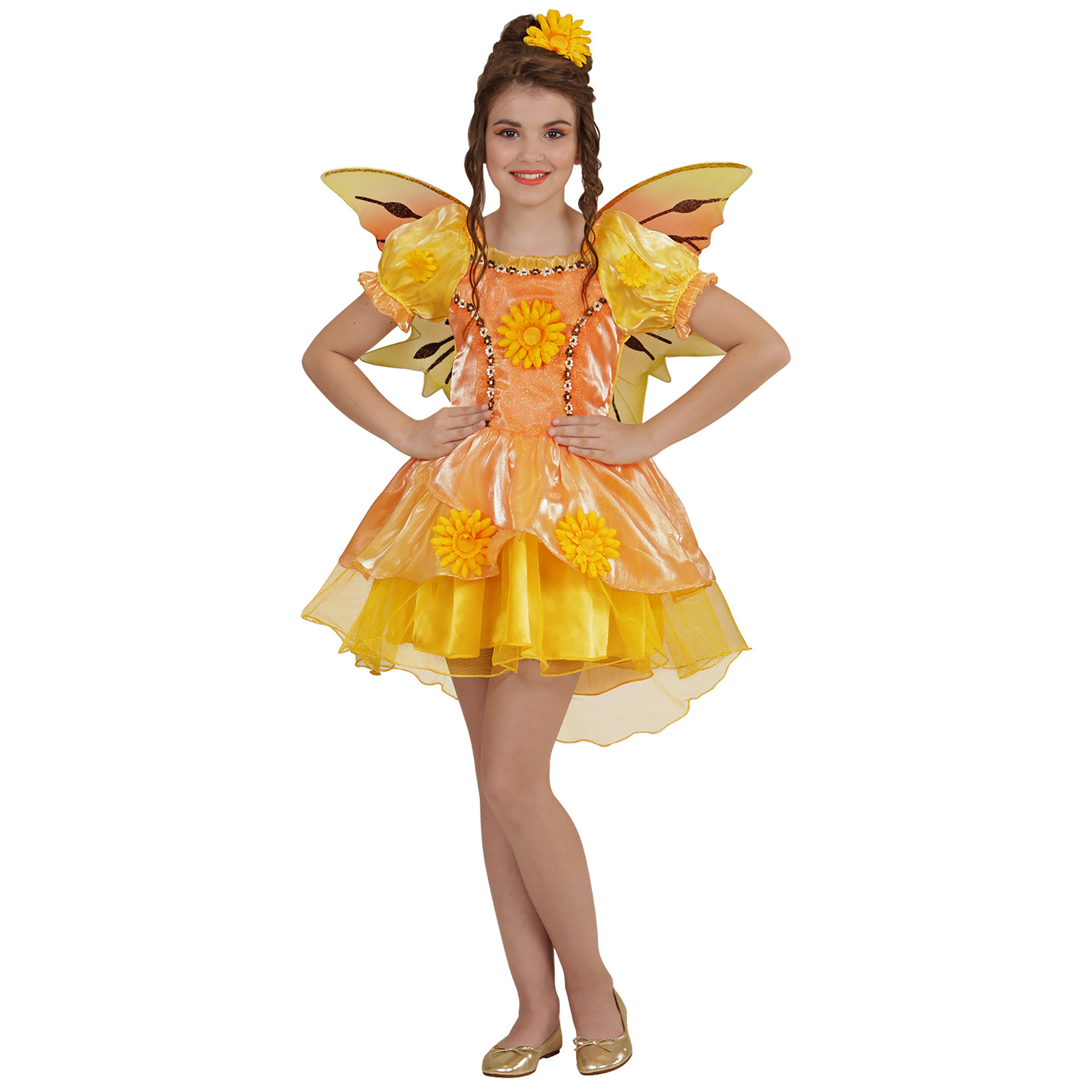 SUMMER FAIRY Kleid Mädchenkostüm Märchen Fasching Feenkostüm Gr. 104 cm / 2-3 Jahre