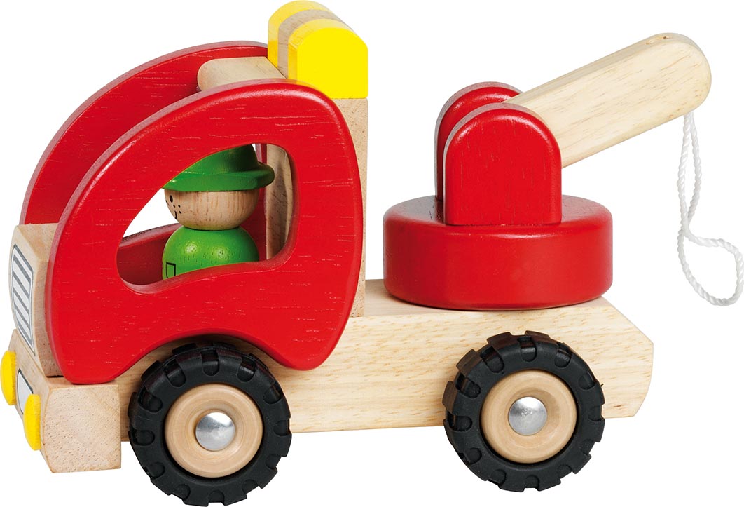 Abschleppwagen LKW Holzfahrzeug Holzauto Holzspielzeug Kinder